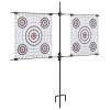 Target Paper Stand with Shooting Papers 30.7"x29.9" Steel - Black