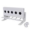 5-hole Drop Target with Reset Cord - White