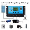 20W-300W Solar Panel 12V Solar Cell 100A Controller Solar Panel for Phone RV Car MP3 PAD Charger Outdoor Battery Supply Camping - With 60A Controller