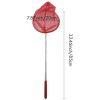 1pc Stainless Steel Nylon Net; Insect Butterfly Catching Net; Fishing Net For Outdoor For Kids Children - Orange