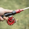 1pc Metal Spinning Casting Reel; Aluminum Alloy Lightweight Wire Cup; Speed Adjustable Fishing Reel For Ice Fishing - Red