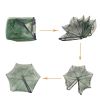 Foldable Fishing Net Trap For Fish Minnow Crab Crayfish Crawdad Shrimp; Dip Cage Collapsible Hexagon 6 Hole Fishing Accessories - Green