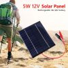 Waterproof Solar Panel 5W 12V Outdoor DIY Solar Cells Charger Polysilicon Epoxy Panels 136x110MM for 9-12V Battery Charging Tool - China - Solar Panel