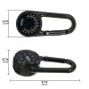 1pc Double-sided Multifunctional Camping Compass; Outdoor Accessories - Black