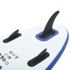 Stand Up Paddle Board Set SUP Surfboard Inflatable Blue and White - Blue