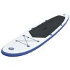 Stand Up Paddle Board Set SUP Surfboard Inflatable Blue and White - Blue