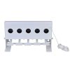 5-hole Drop Target with Reset Cord - White