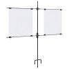 Target Paper Stand with Shooting Papers 30.7"x29.9" Steel - Black