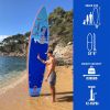 Inflatable Stand Up Paddle Board for Adults & Youth;  Blow Up Paddleboards with SUP Accessories; Yoga Board;  iSUP Board;  Double Action Pump - 11'