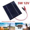 Waterproof Solar Panel 5W 12V Outdoor DIY Solar Cells Charger Polysilicon Epoxy Panels 136x110MM for 9-12V Battery Charging Tool - China - Solar Panel