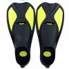 1 Pair Kids Lightweight Professional Short Full Foot Fins; Adjustable And Flexible Fins For Diving Training - Black Rose Red 35-36