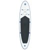 Stand Up Paddle Board Set SUP Surfboard Inflatable Blue and White - Blue