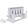 5-hole Drop Target with Reset Cord - White