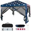 10 x 10 Feet Pop-up Canopy Tent Gazebo Canopy for Outdoor - as show