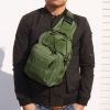 Outdoor Sling Bag Crossbody Pack Chest Shoulder Backpack - Green - Mountaineering Bag