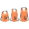 Dry Bag with Zipper Orange 4 gal PVC - Orange