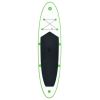 Inflatable Stand Up Paddleboard Set Green and White - Green