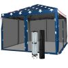 10 x 10 Feet Pop-up Canopy Tent Gazebo Canopy for Outdoor - as show