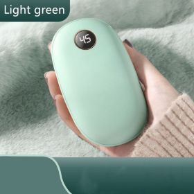 Two In One Warm Hands Power Bank (Option: Light Green-20000mah)
